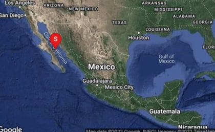 Reportan sismo de magnitud 5.1 en Santa Rosalía en BCS