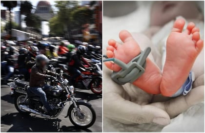 Detienen a motociclista que atropelló a bebé y a su papá en Coyoacán