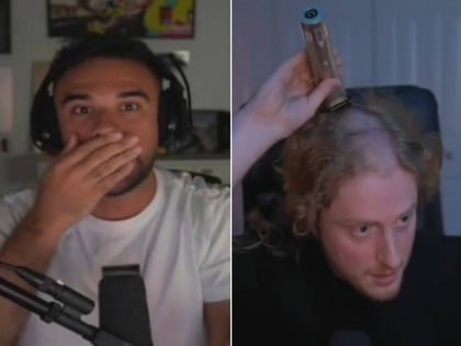 Un streamer se afeita la cabeza en directo para mostrar la marca que le ha dejado usar auriculares