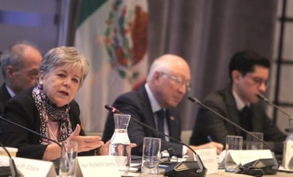 Canciller Alicia Bárcena celebra en Washington 'cifra inmensa' de comercio con EU