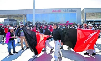 Finaliza huelga en Audi; trabajadores aceptan incremento salarial