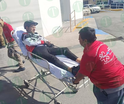 Ciclista se disloca clavícula tras caer de su bicicleta en Monclova