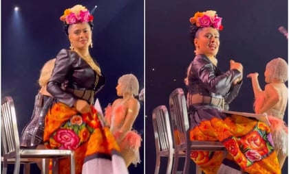 VIDEO: Así fue el amoroso gesto de Salma Hayek con fan durante concierto de Madonna en CDMX