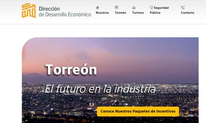 Presentan la nueva página web de la Dirección de Desarrollo Económico de Torreón