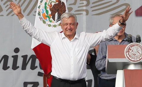 "Hagamos realidad y gloria el humanismo mexicano": AMLO en su marcha por 4 años de gobierno