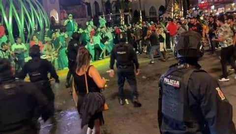 Manifestación de músicos en Mazatlán termina en trifulca