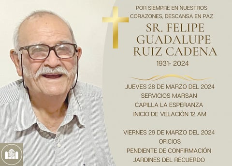 Profe Felipe fallece a sus 93 años y deja historia