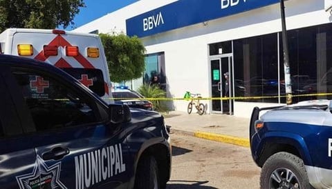 Investigan un intento de asalto con mazos en una sucursal bancaria de Guasave, Sinaloa