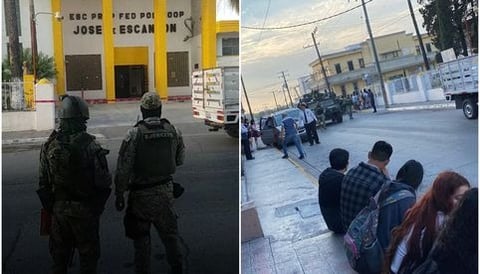 Encuentran granada en la entrada de la Preparatoria José de Escandón en Reynosa, Tamaulipas