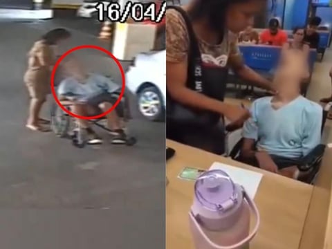 VIDEO: Así llegó al banco la mujer que llevó el cadáver de su tío para sacar un préstamo