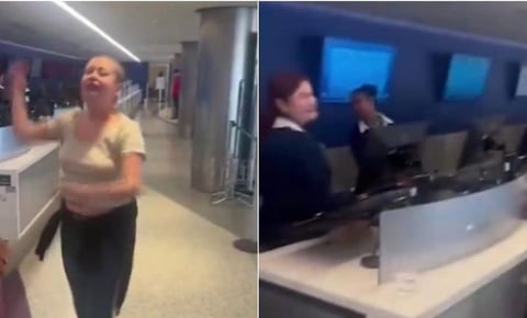 Mujer protagonizó escándalo en Los Ángeles al insultar a empleados de aerolínea... equivocada