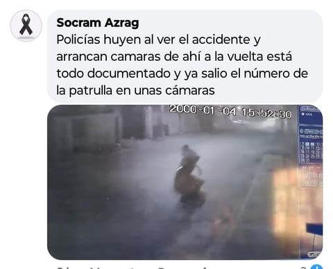 Filtran supuesto video de accidente de motociclista en la colonia El Roble 