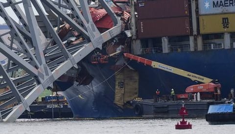 Recuperan el cuerpo de quinta víctima del colapso del puente de Baltimore