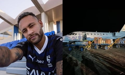 Helicóptero del futbolista Neymar colabora en el rescate de personas afectadas por inundaciones en Brasil