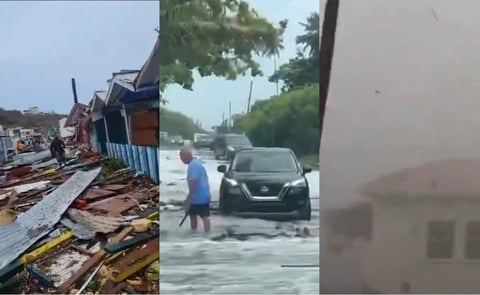 VIDEOS: Impactantes imágenes muestran la destrucción del huracán Beryl