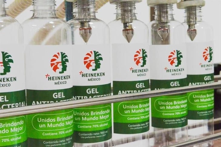 Heineken dona 15 mil botellas de gel y más de 100 mil latas de agua