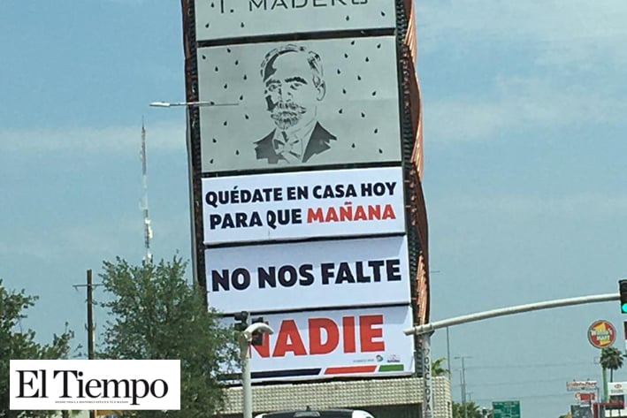 Instalan mensaje en el  monumento a Madero
