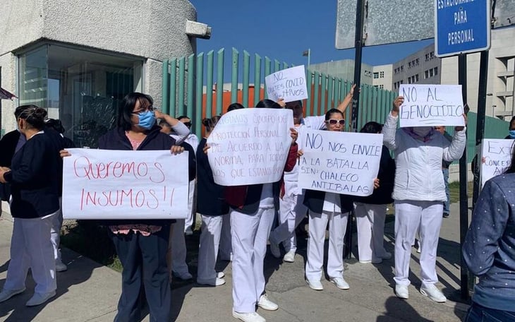 Protestan médicos en Chiapas por falta de insumos contra Covid-19