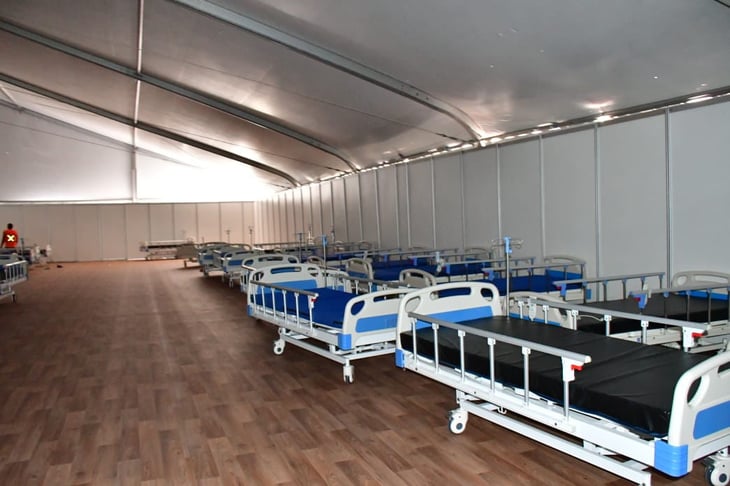 Incrementa el número de camas en Hospital Móvil para mayor atención