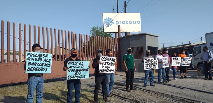Ex obreros de Procarsa  protestan por finiquitos justos y acorde a la ley