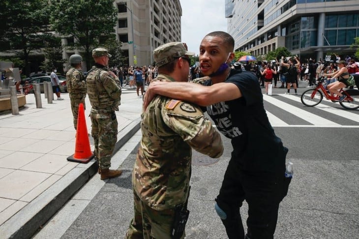 Miembros de Guardia Nacional dan positivo a COVID-19, tras las protestas en Washington DC