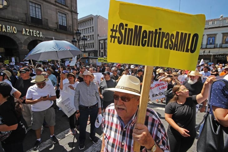 A pesar de protestas, mayoría de mexicanos me apoyan: AMLO