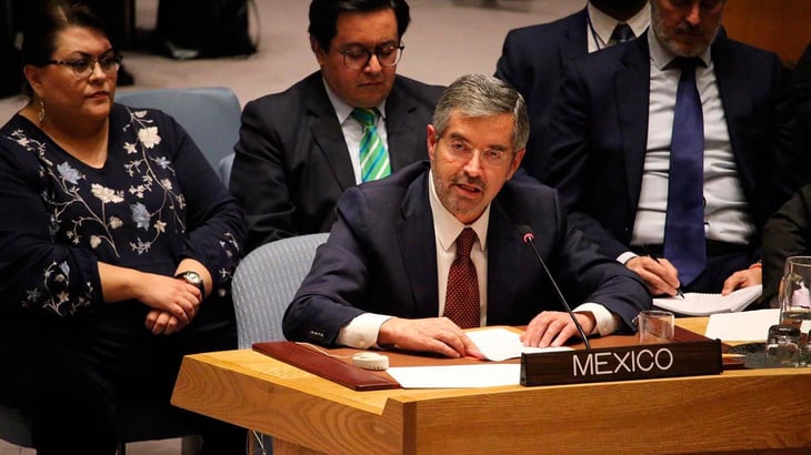 Emite voto De la Fuente, representante de México en la ONU