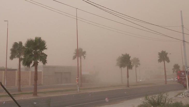No es el polvo del Sahara, sino una tolvanera que sorprendió a Torreón, aclara Conagua