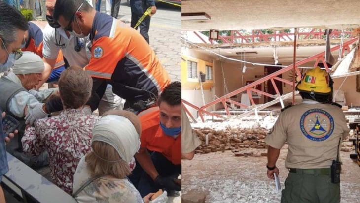 Se desploma techo de una parroquia en Zapopan; hay 9 lesionados