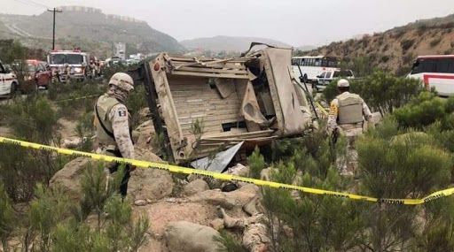 Accidente de tránsito deja seis soldados fallecidos en Tijuana