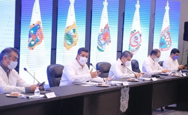 Gobernadores realizan Reunión Interestatal Covid-19 en Tamaulipas