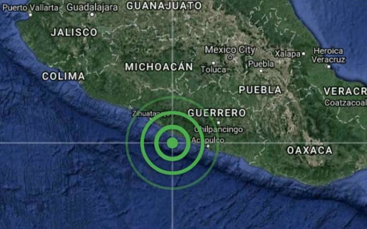 Detectan sismo moderado en Guerrero