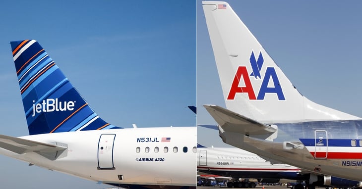 Aerolíneas American Airlines y Jetblue se unen