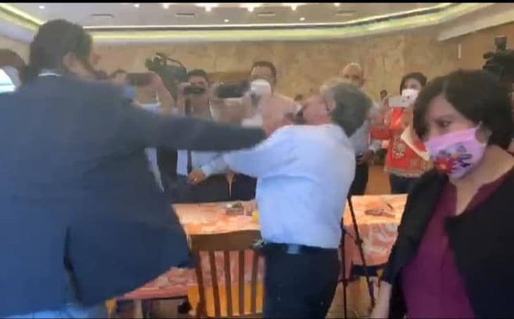 Visita de Alfonso Ramírez líder nacional de Morena a Saltillo termina en pelea