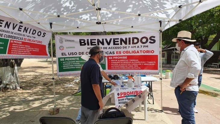 Siguen filtros sanitarios en principales playas de México