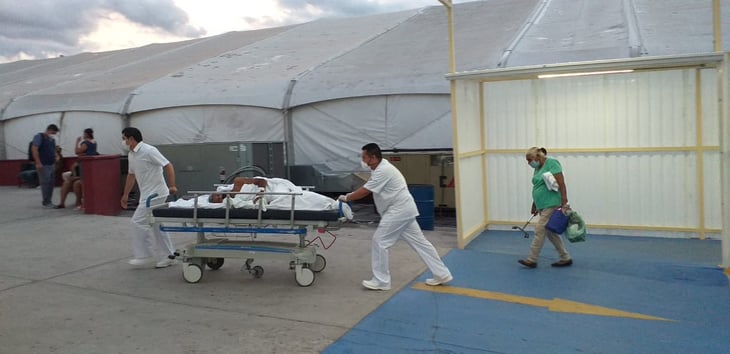 Desalojan Hospital Móvil de Monclova, temen desastre por huracán