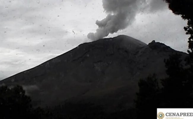 En 12 municipios del Edomex cae ceniza del Popocatépetl 