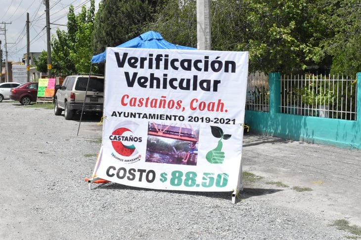 Verificación vehicular a 88.50 pesos en Castaños 