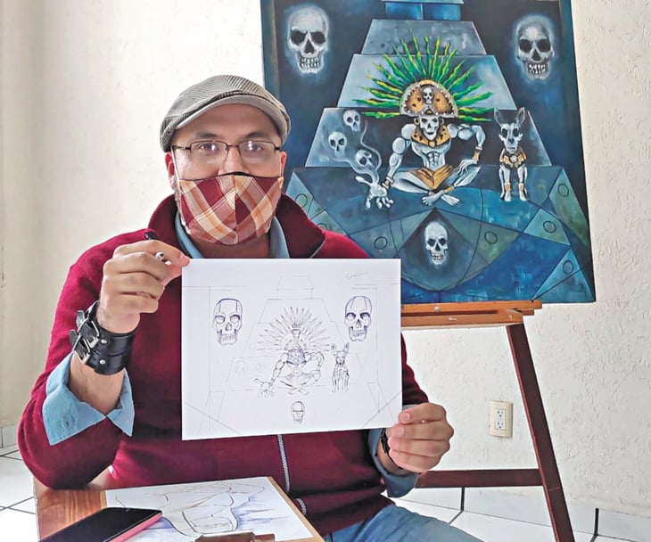 El Pintor Julián David López Trejo busca honrar a las víctimas de COVID-19