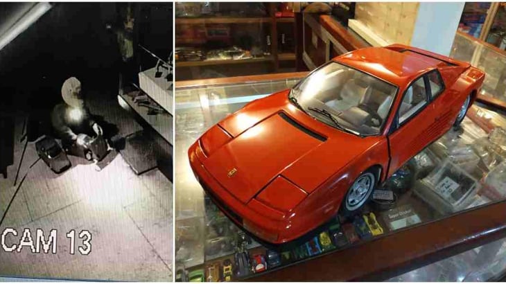 Ferrari F40, uno de los carritos de colección robados del Museo del Juguete