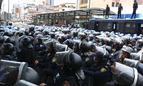 protocolo policial para las marchas