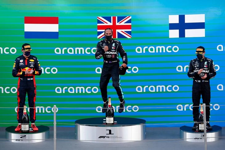 Lewis Hamilton el piloto con más podios