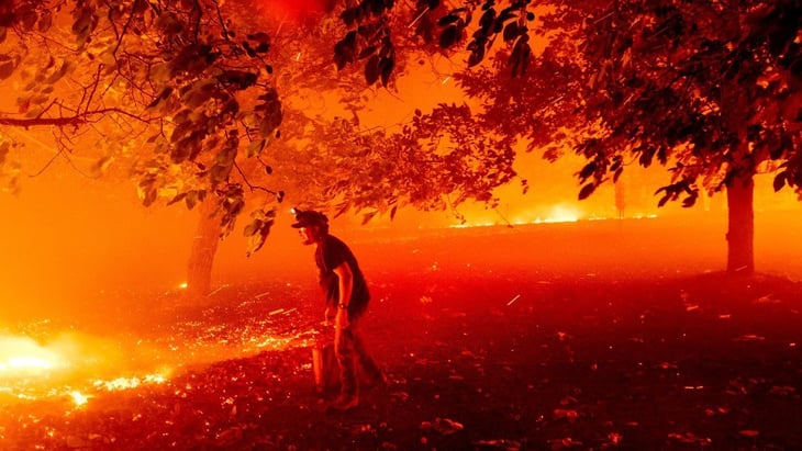 Incendios cerca de zona vinícola de California