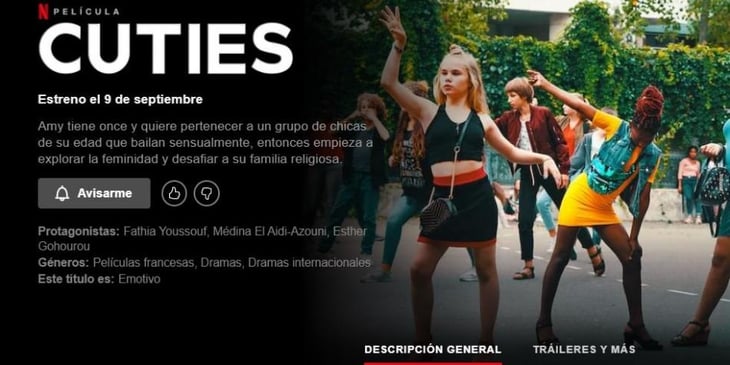 Netflix cambia nombre de cinta tras críticas por sexualizar niñas