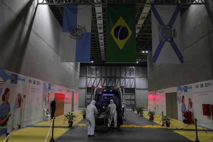 Hospital de campaña para COVID-19 que garantiza la desescalada en Río