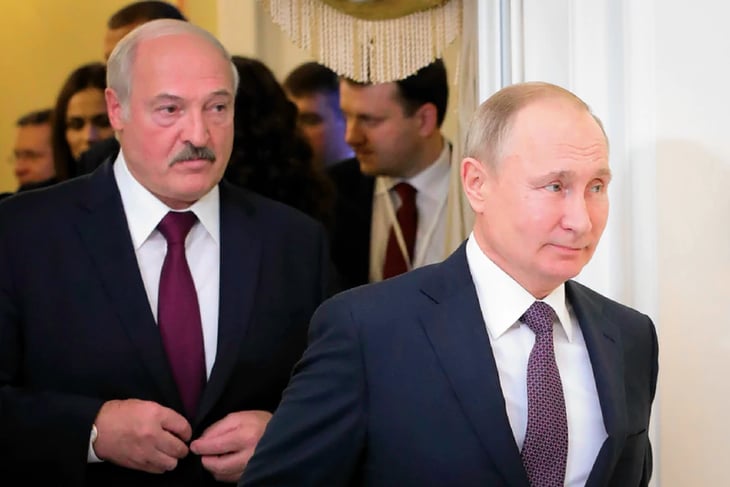 Lukashenko informa a Putin de la situación política en Bielorrusia
