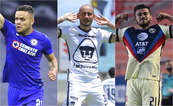 Cruz Azul, Pumas y América encabezan la tabla del Guardianes 2020