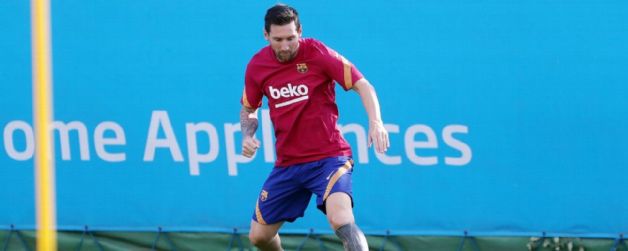 Messi trabajó en solitario