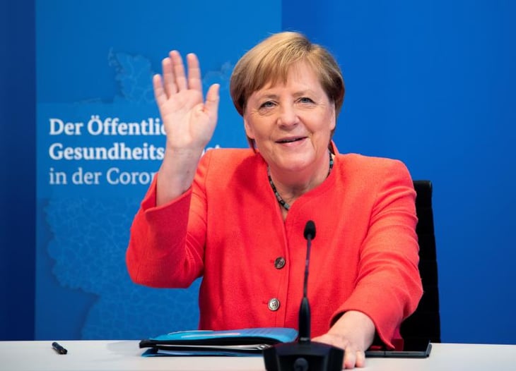 Merkel quiere mejorar infraestructura y comunicación digital contra el virus