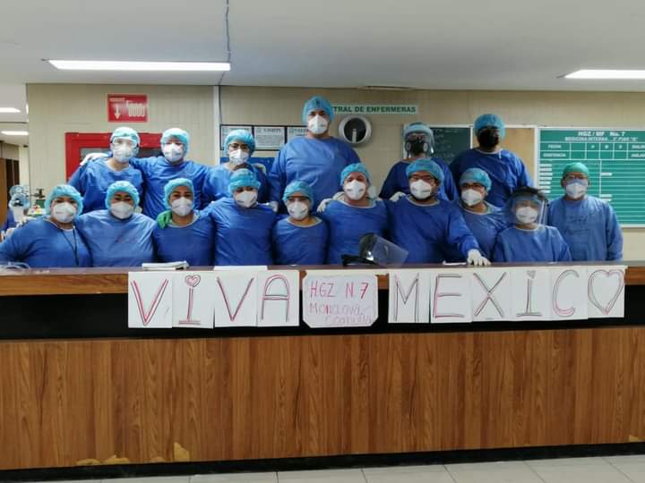 Convierten en el IMSS el grito  de esperanza en ¡Viva México!